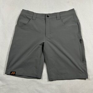 First Lite Corrugate Shorts Mens Medium Gray Hiking Tactical Cargo 9 Inseam